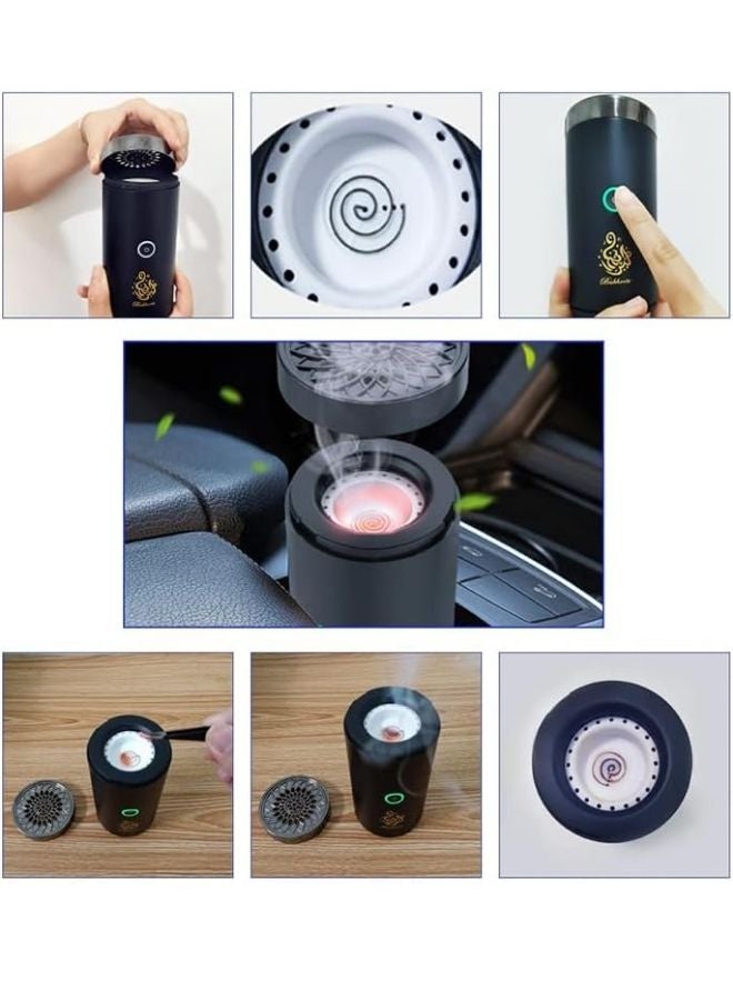 بخور مبخرة عربية كبيرة السعة تعمل بالكهرباء لتبخير البخور، آلة عطر مابخرة للسيارة والمنزل وهدية رمضان - Image 5